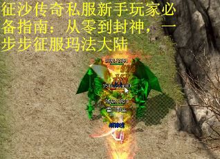 征沙传奇私服新手玩家必备指南：从零到封神，一步步征服玛法大陆