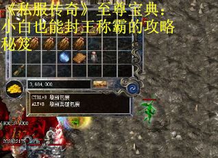 《私服传奇》至尊宝典：小白也能封王称霸的攻略秘笈