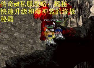 传奇sf私服攻略：揭秘快速升级和爆神装的终极秘籍
