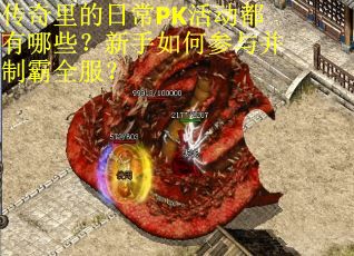 传奇里的日常PK活动都有哪些？新手如何参与并制霸全服？