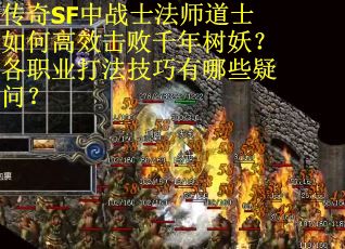 传奇SF中战士法师道士如何高效击败千年树妖？各职业打法技巧有哪些疑问？
