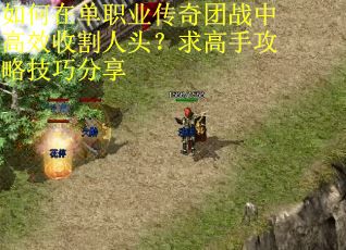 如何在单职业传奇团战中高效收割人头？求高手攻略技巧分享
