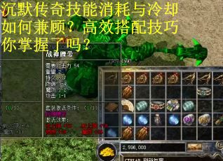 沉默传奇技能消耗与冷却如何兼顾？高效搭配技巧你掌握了吗？