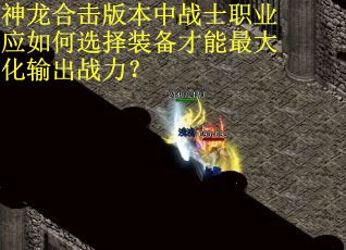 神龙合击版本中战士职业应如何选择装备才能最大化输出战力？