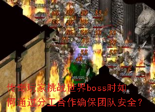 传奇玩家挑战世界boss时如何通过分工合作确保团队安全? 传奇玩家挑战世界boss时如何通过分工合作确保团队安全?