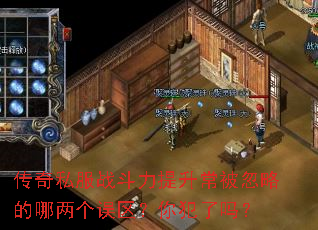 传奇私服战斗力提升常被忽略的哪两个误区?你犯了吗? 传奇私服战斗力提升常被忽略的哪两个误区?你犯了吗?