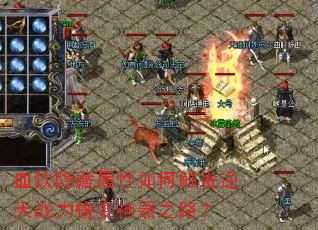 血饮隐藏属性如何触发逆天战力蜕变神器之路? 血饮隐藏属性如何触发逆天战力蜕变神器之路?