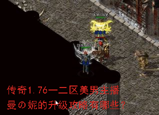 传奇1.76一二区美男主播曼の妮的升级攻略有哪些? 传奇1.76一二区美男主播曼の妮的升级攻略有哪些?