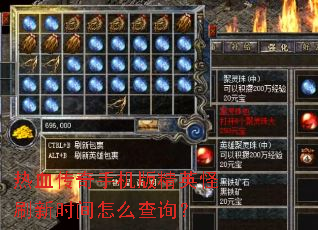 ��Ѫ�����ֻ��澫Ӣ��ˢ��ʱ����ô��ѯ��