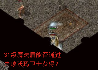 31级魔法盾能否通过击败沃玛卫士获得? 31级魔法盾能否通过击败沃玛卫士获得?