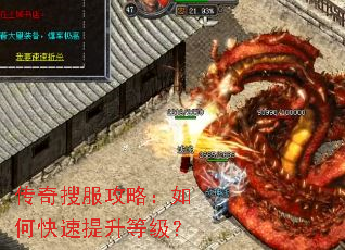 传奇搜服攻略:如何快速提升等级? 传奇搜服攻略:如何快速提升等级?