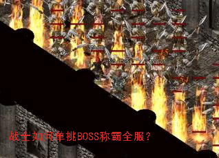 战士如何单挑BOSS称霸全服? 战士如何单挑BOSS称霸全服?