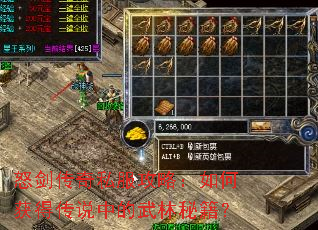 怒剑传奇私服攻略:如何获得传说中的武林秘籍? 怒剑传奇私服攻略:如何获得传说中的武林秘籍?