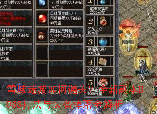 雪域迷城如何通关?全新副本BOSS打法与装备掉落全解析 雪域迷城如何通关?全新副本BOSS打法与装备掉落全解析