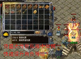 仿盛大传世私服中如何快速提升角色等级? 仿盛大传世私服中如何快速提升角色等级?
