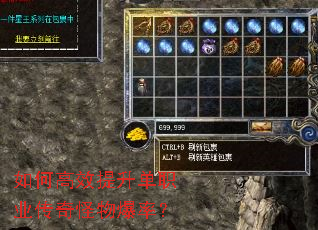 如何高效提升单职业传奇怪物爆率? 如何高效提升单职业传奇怪物爆率?