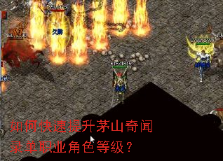 如何快速提升茅山奇闻录单职业角色等级? 如何快速提升茅山奇闻录单职业角色等级?